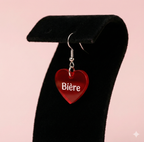 Boucle d'oreille feria transparent (+gravure)