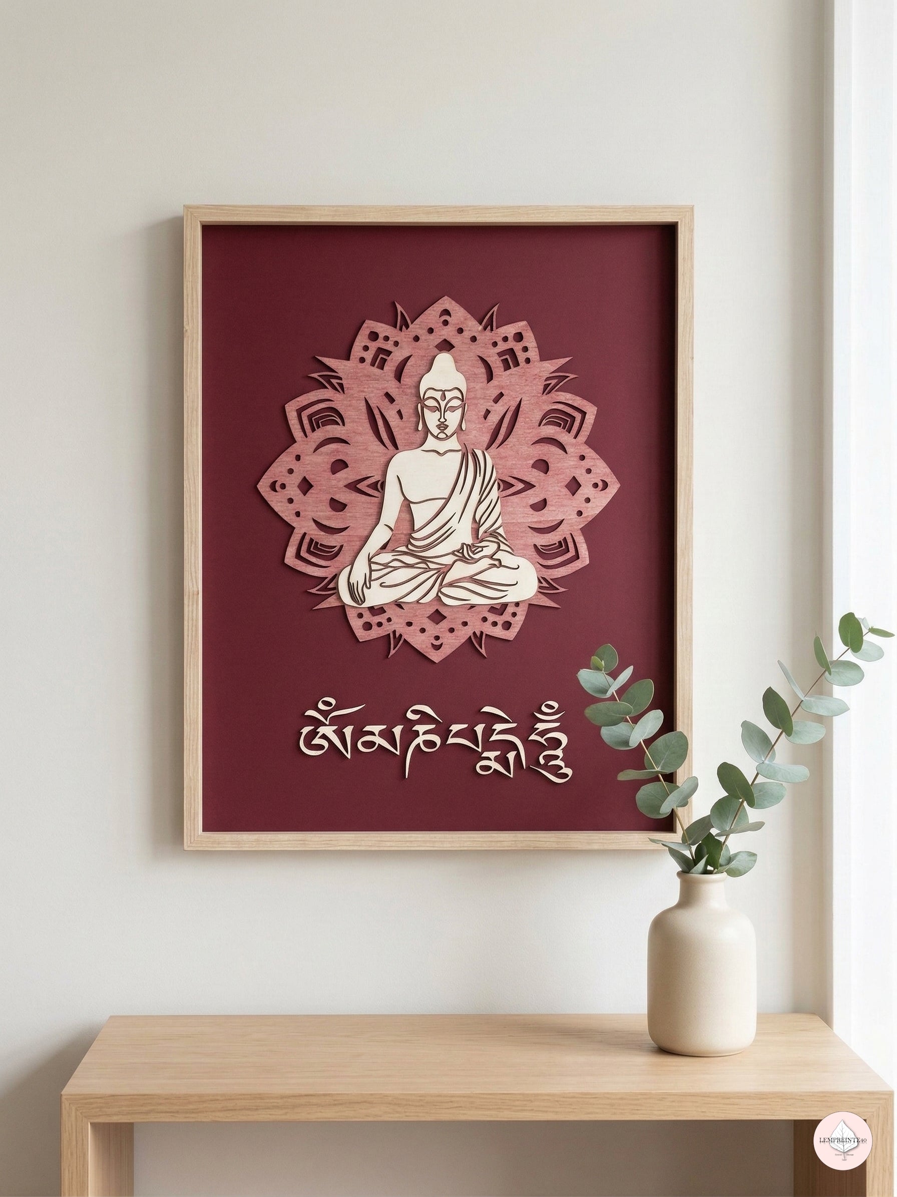 Cadre Bouddha 2 layers