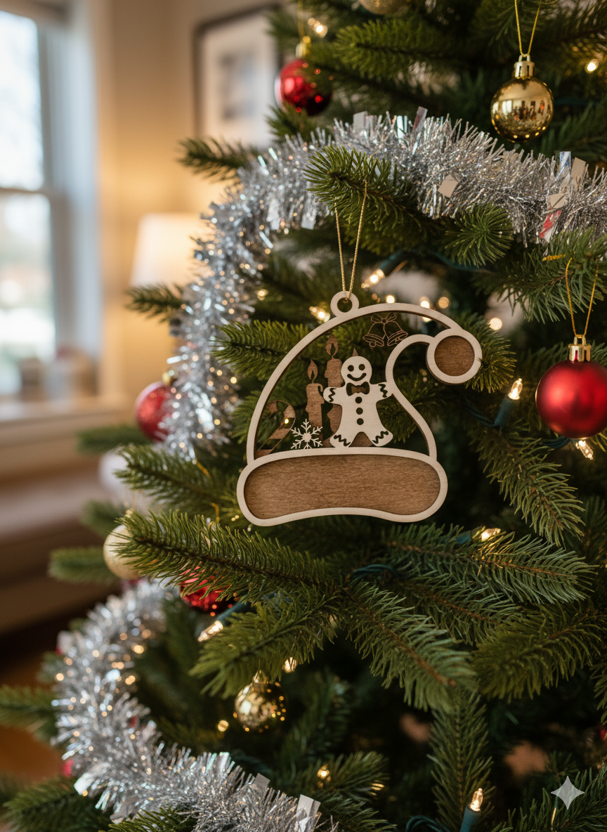 Boule de Noël Bonnet Pain d'Épice