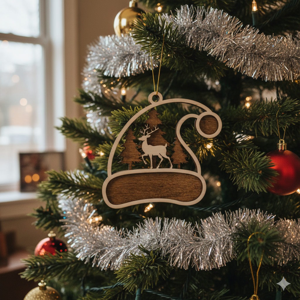 Boule de Noël Bonnet Cerf