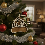 Boule de Noël Bonnet Crèche