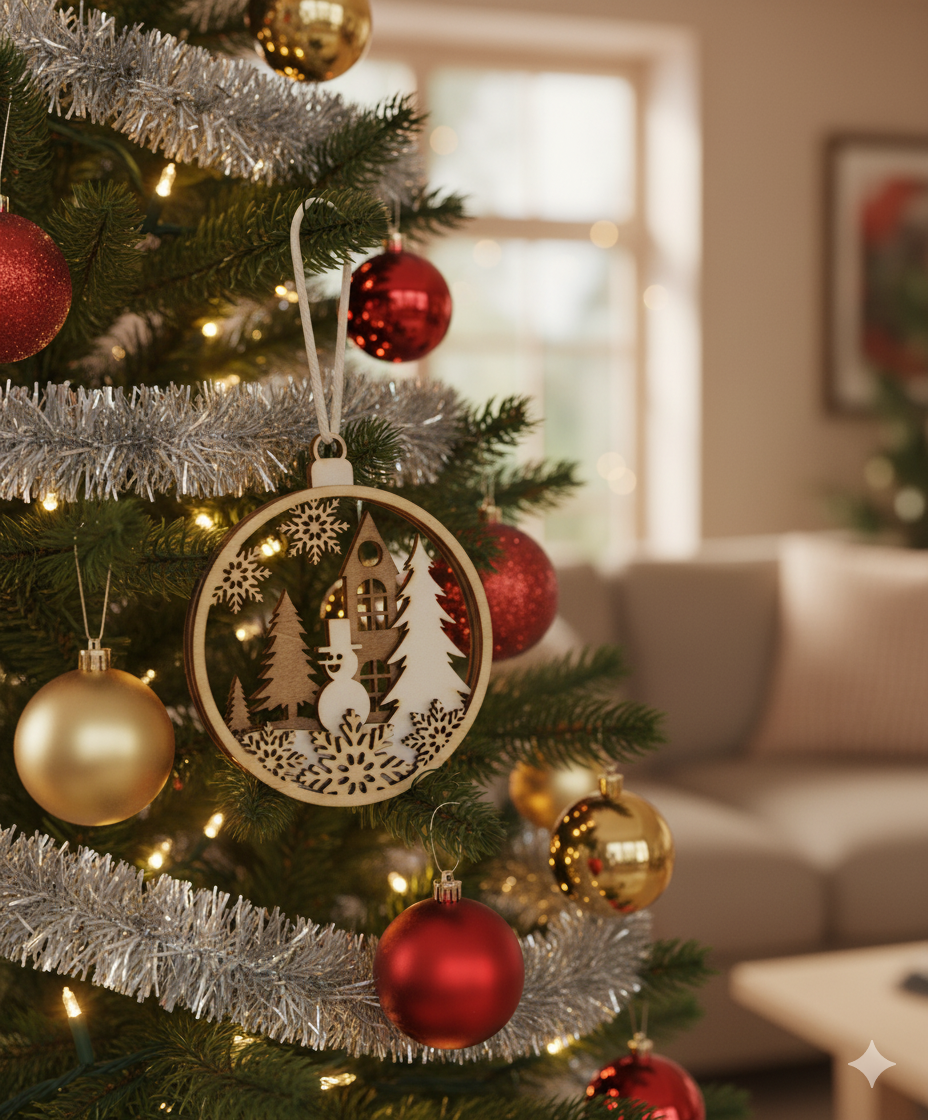 Boule de Noël x3 Clocher