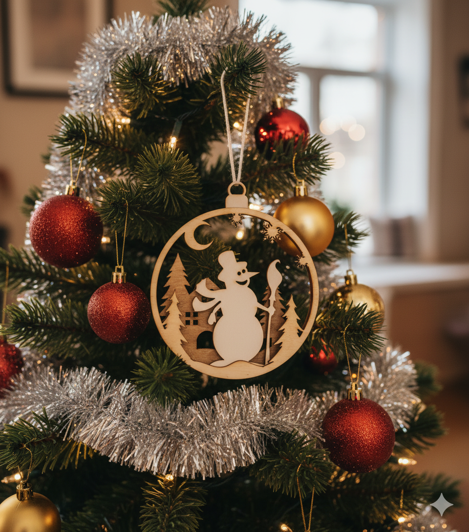 Boule de Noël x3 4 boutons