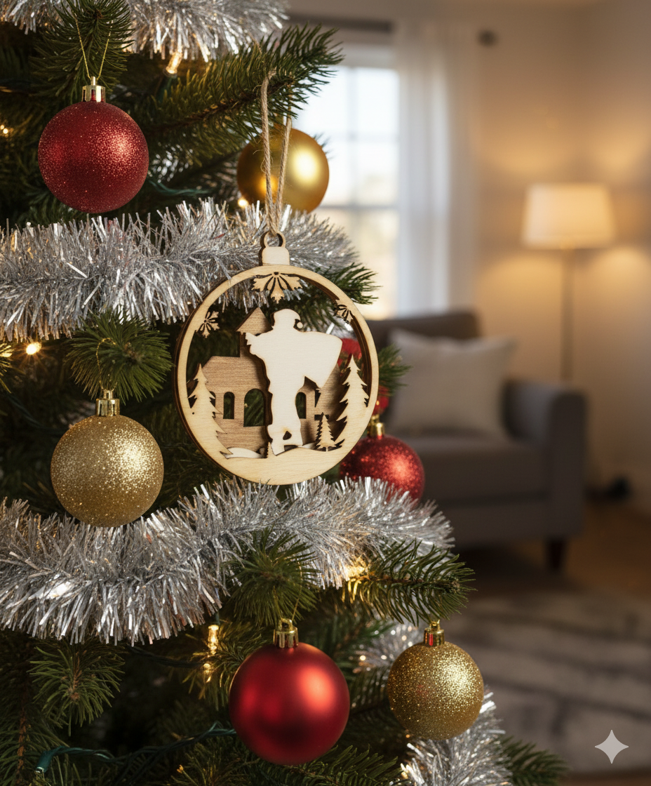 Boule de Noël x3 Père Noël