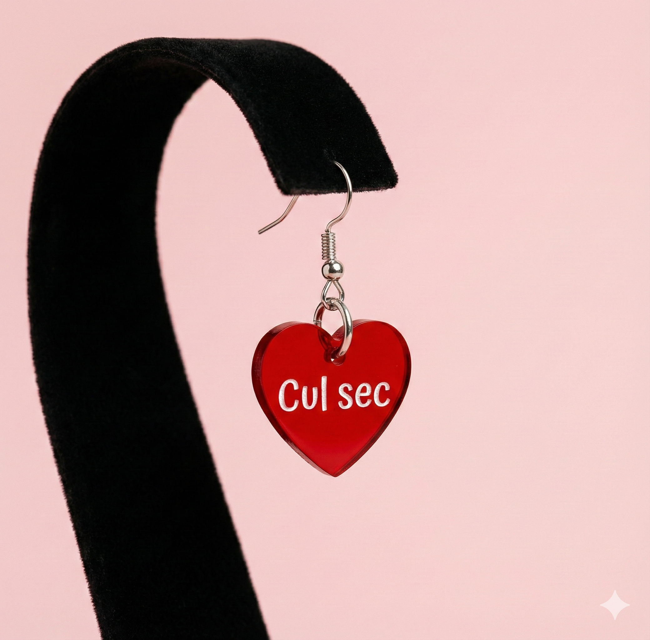 Boucle d'oreille feria transparent (+gravure)