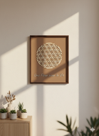 Cadre une fleur pour la vie