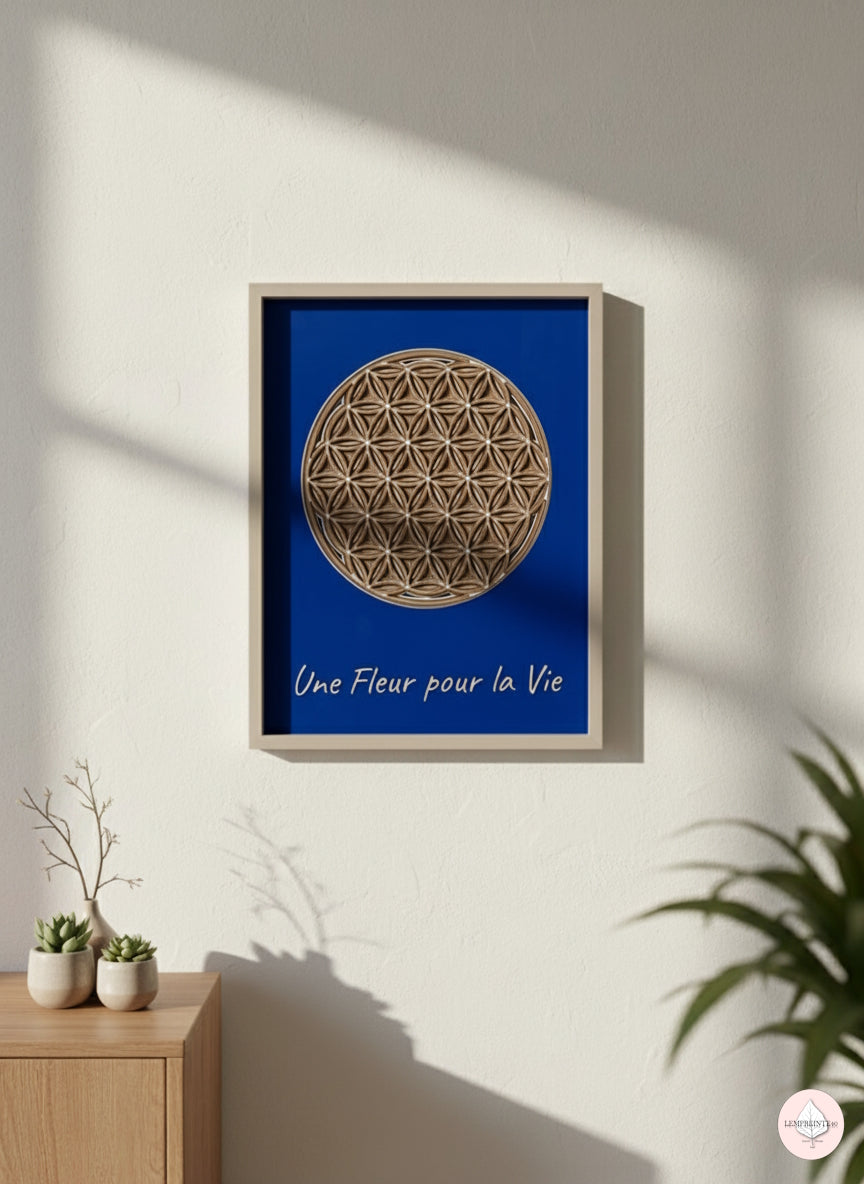 Cadre Fleur de vie 4 layers