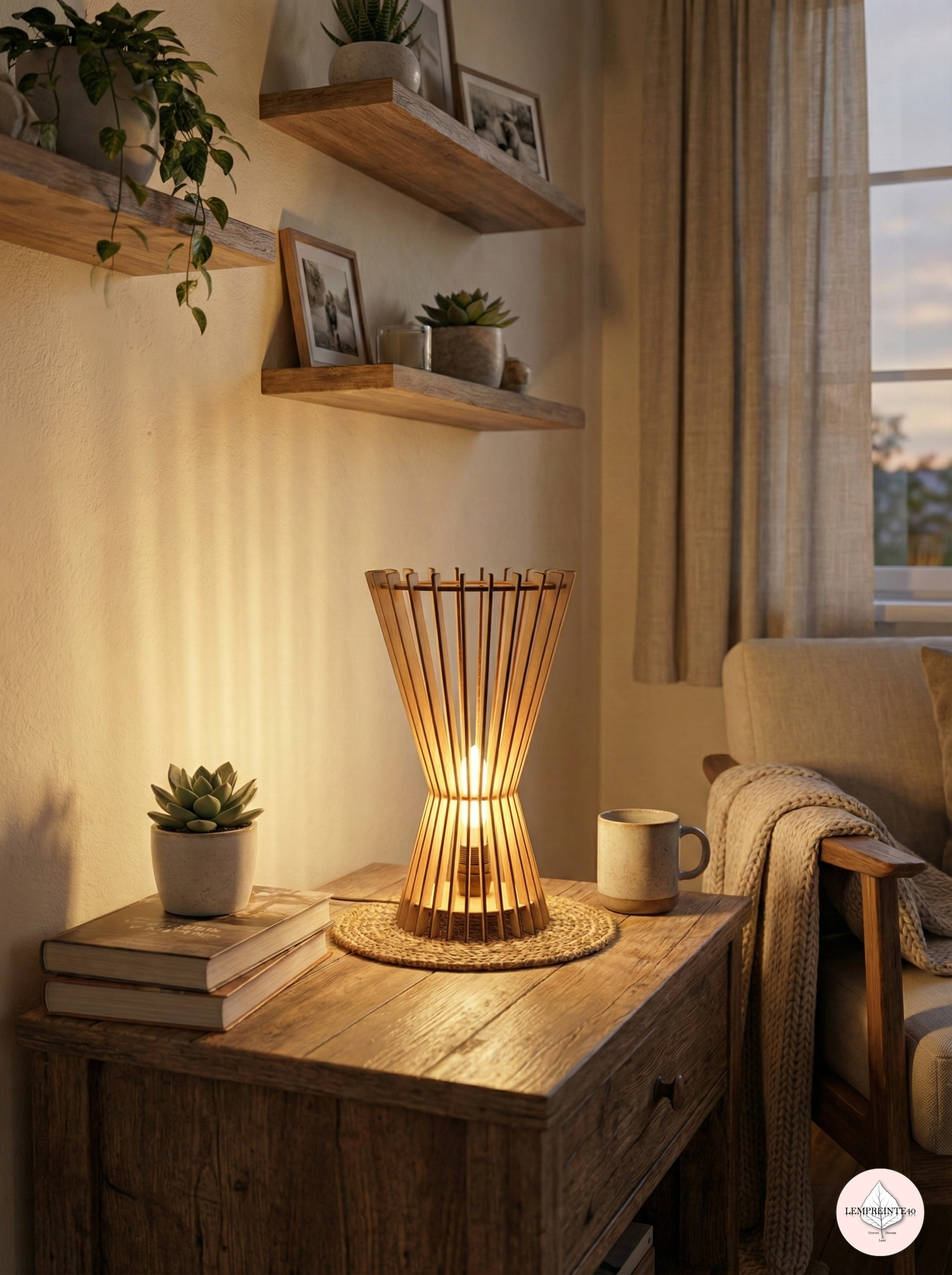 Luminaire Sablier