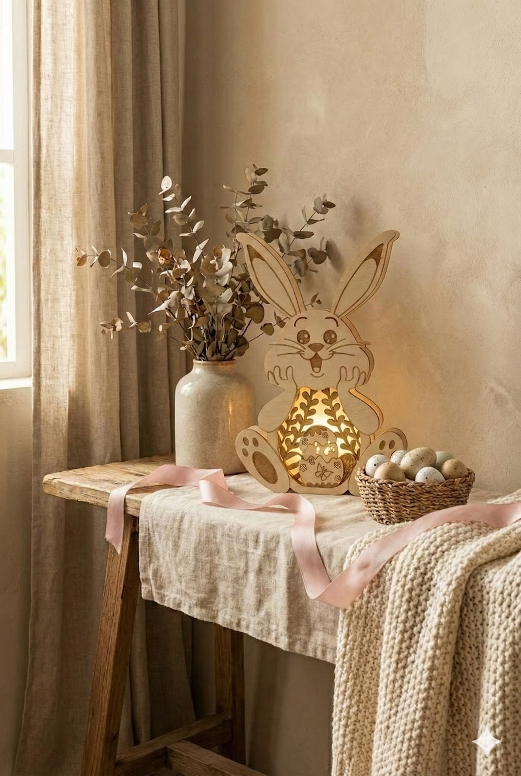 Lapin lumineux de Pâques