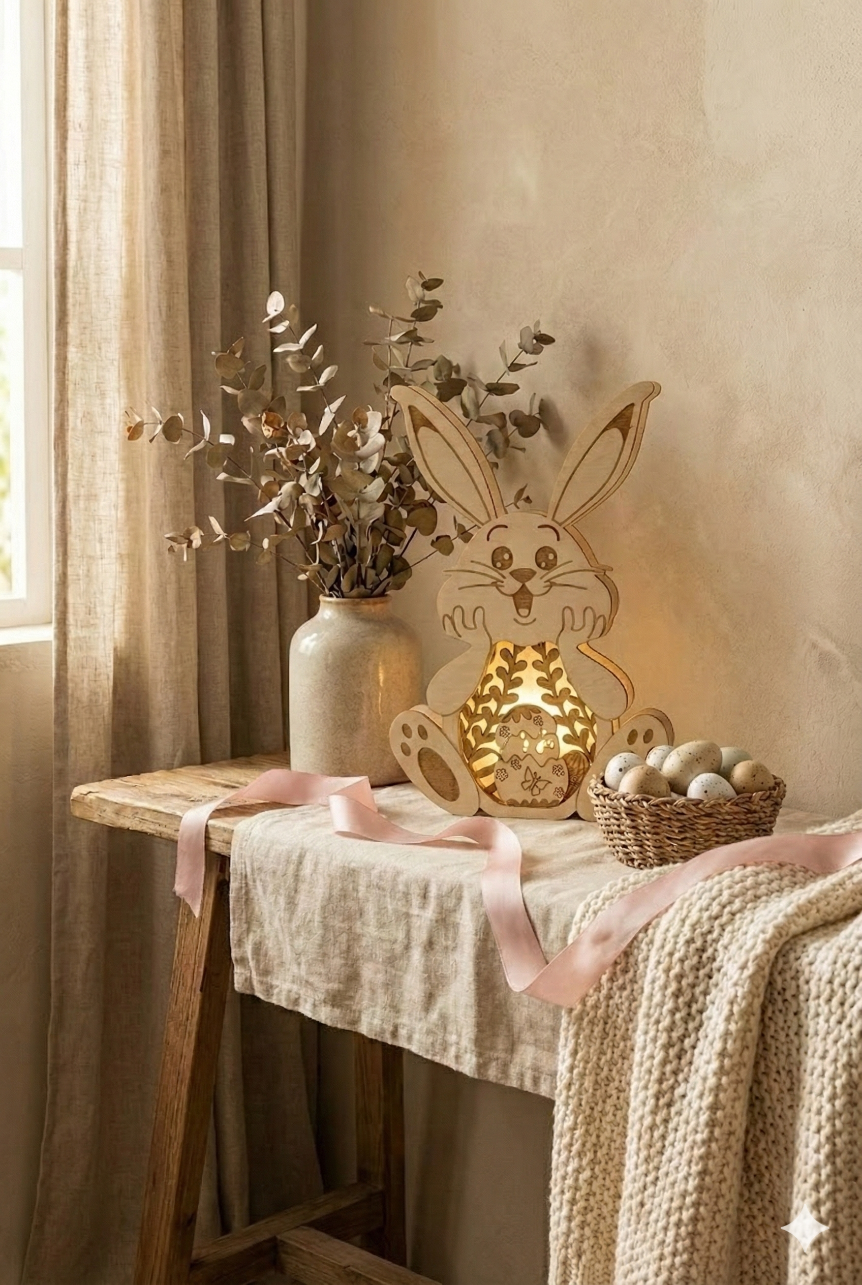 Lapin lumineux de Pâques