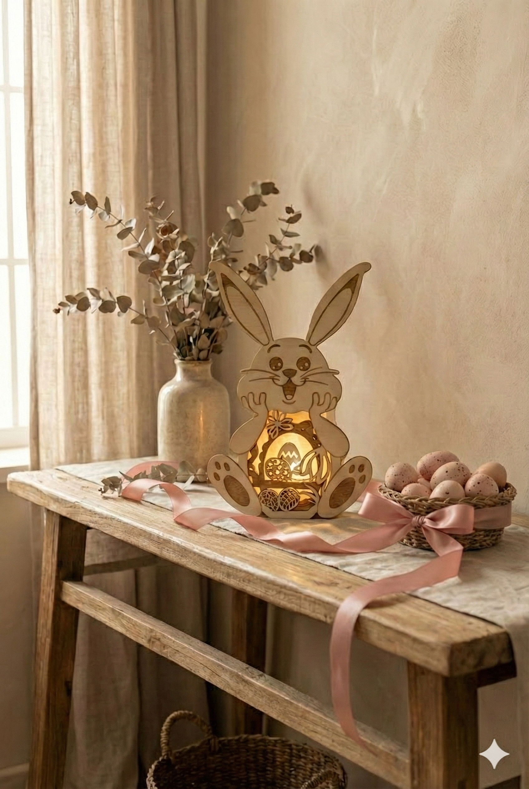 Lapin lumineux de Pâques