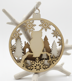 Boule de Noël x3 Chouette