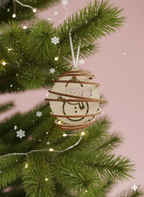 Boule de Noël torsadée