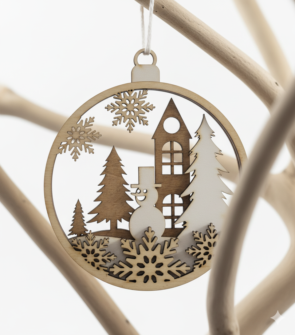 Boule de Noël x3 Clocher