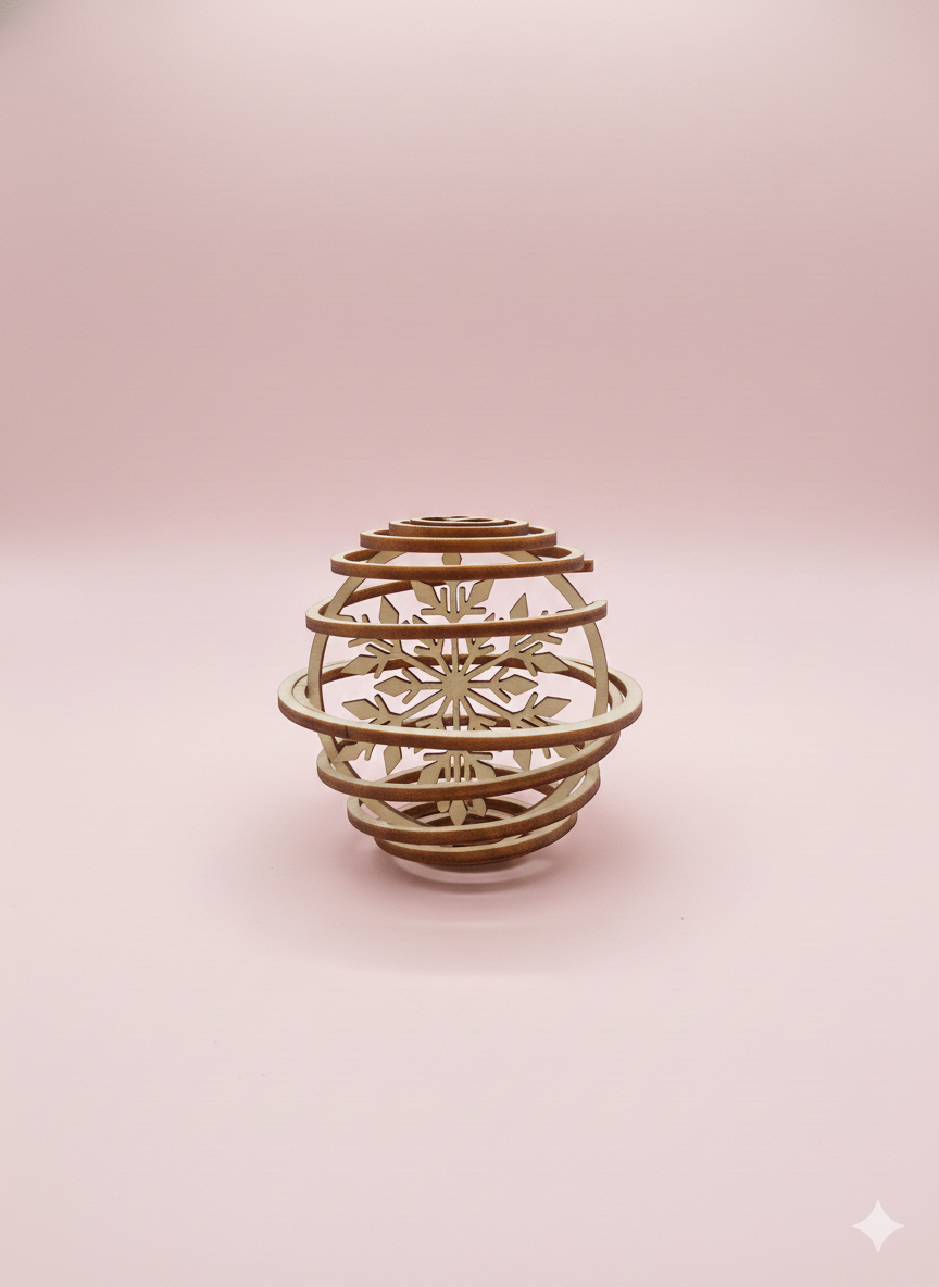 Boule de Noël torsadée