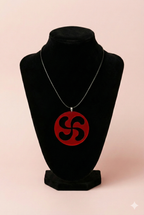 Collier croix basque transparent