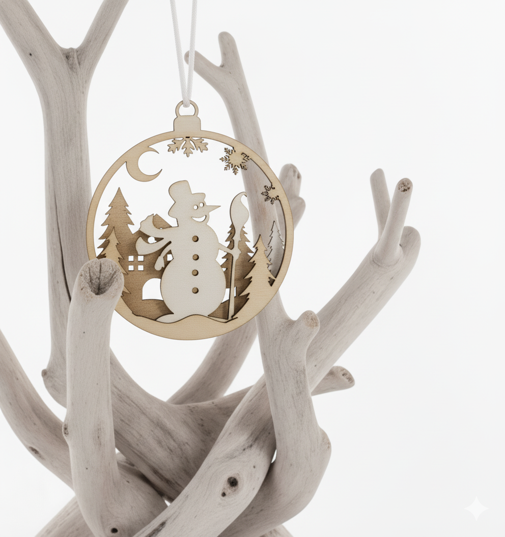 Boule de Noël x3 4 boutons