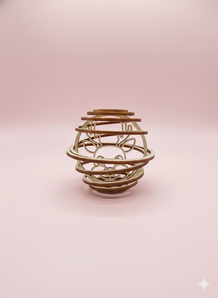 Boule de Noël torsadée