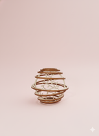 Boule de Noël torsadée