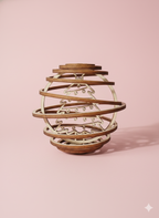 Boule de Noël torsadée