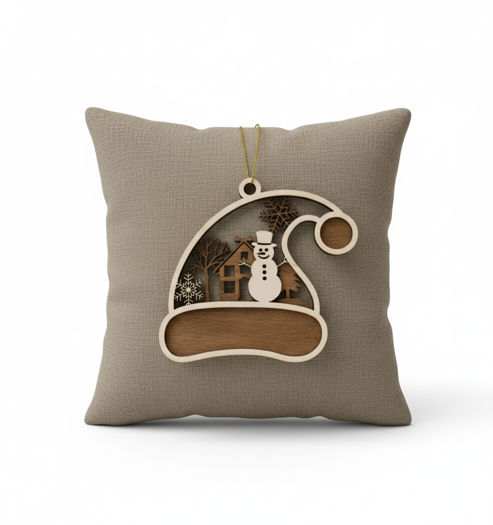 Boule de Noël Bonnet Neige