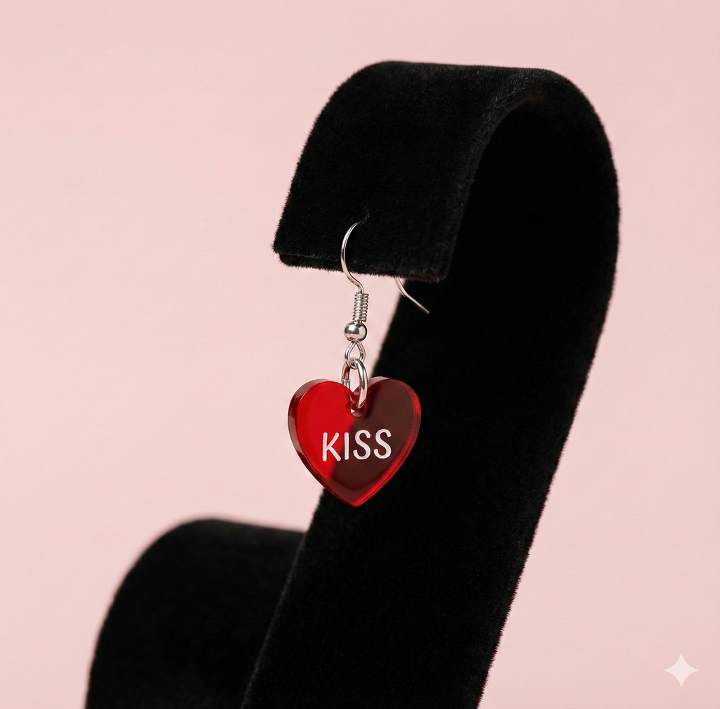 Boucle d'oreille feria transparent (+gravure)