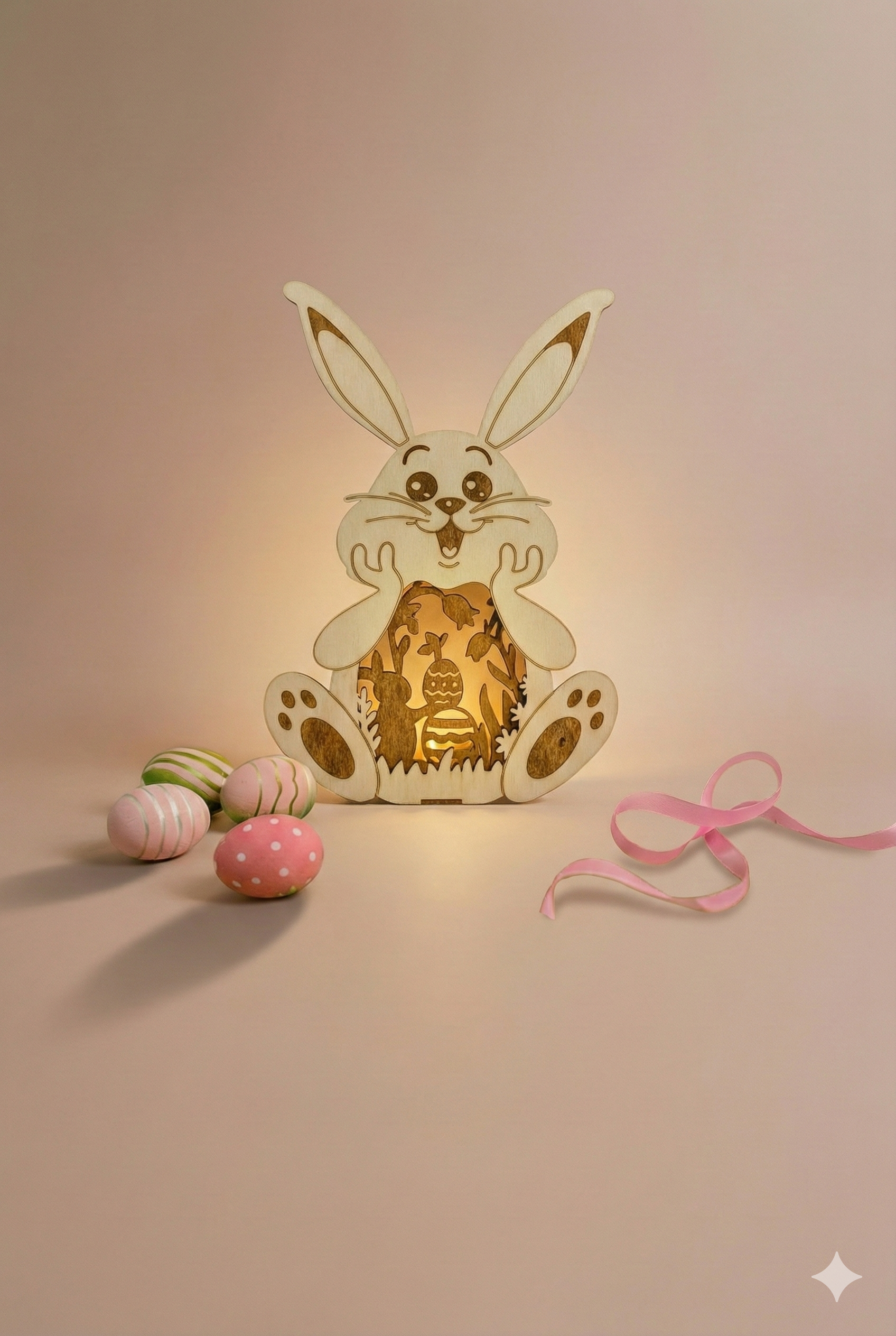 Lapin lumineux de Pâques
