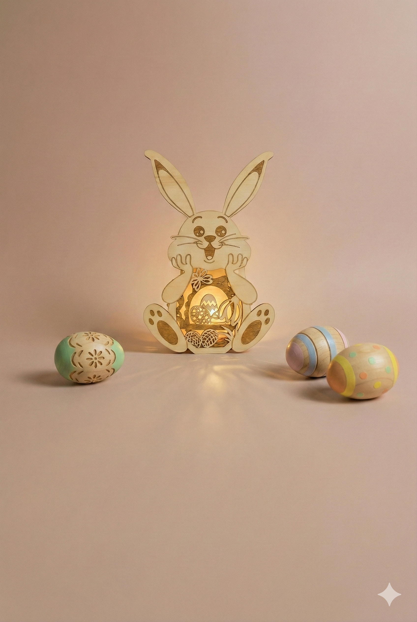 Lapin lumineux de Pâques