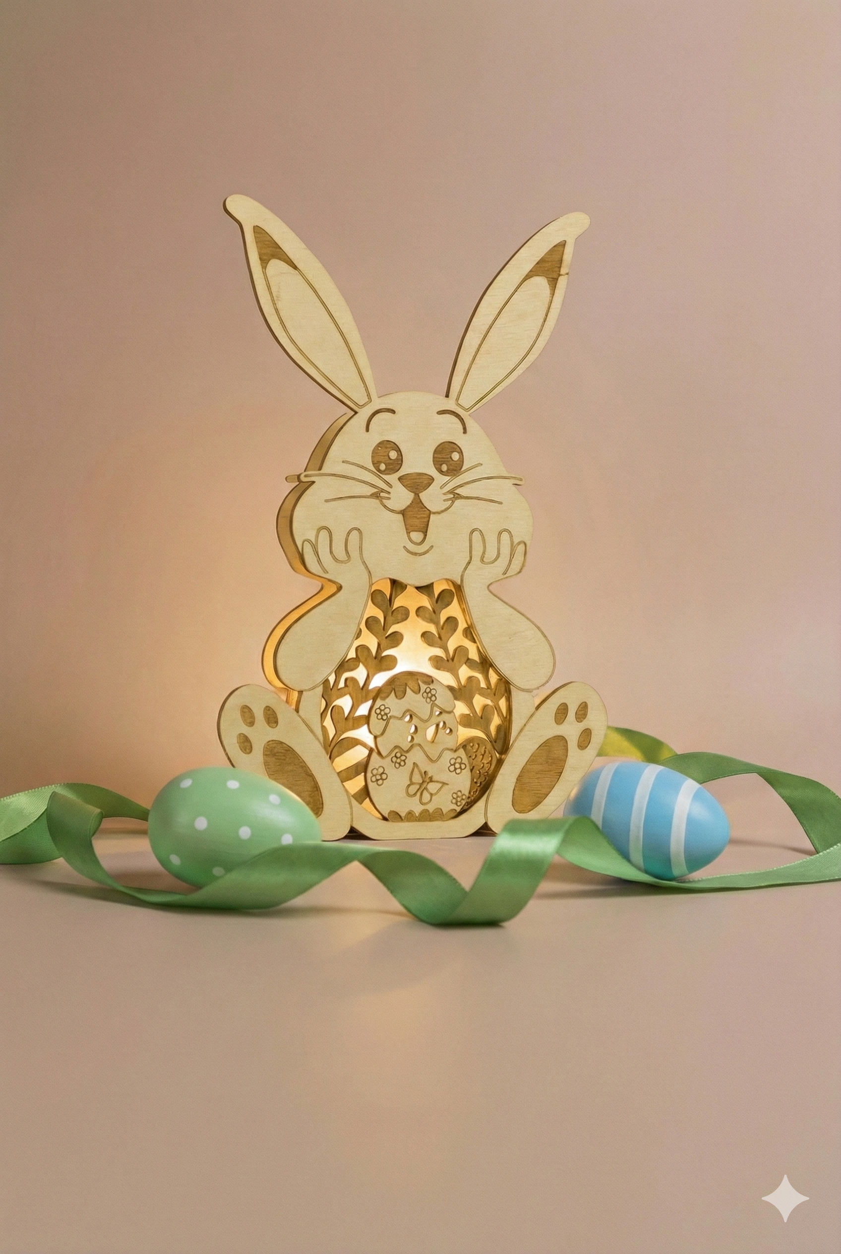 Lapin lumineux de Pâques