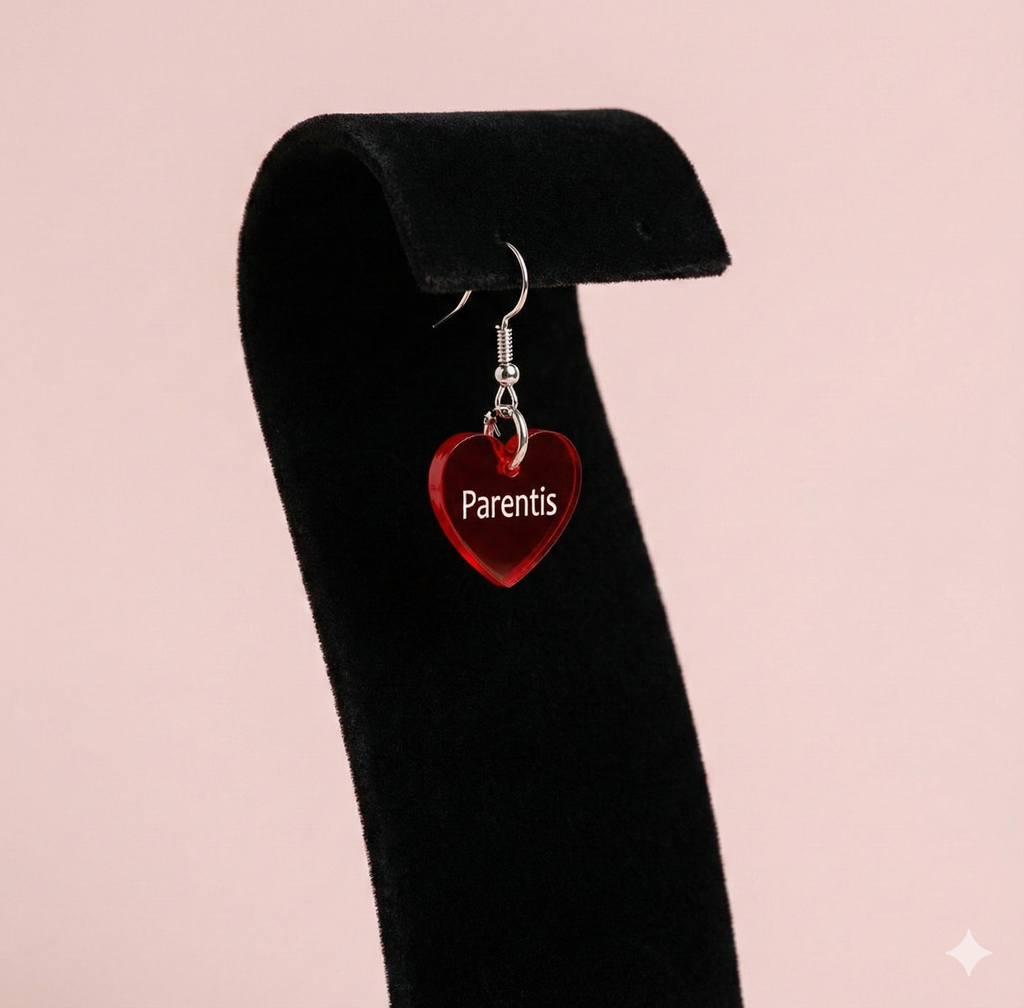 Boucle d'oreille feria transparent (+gravure)