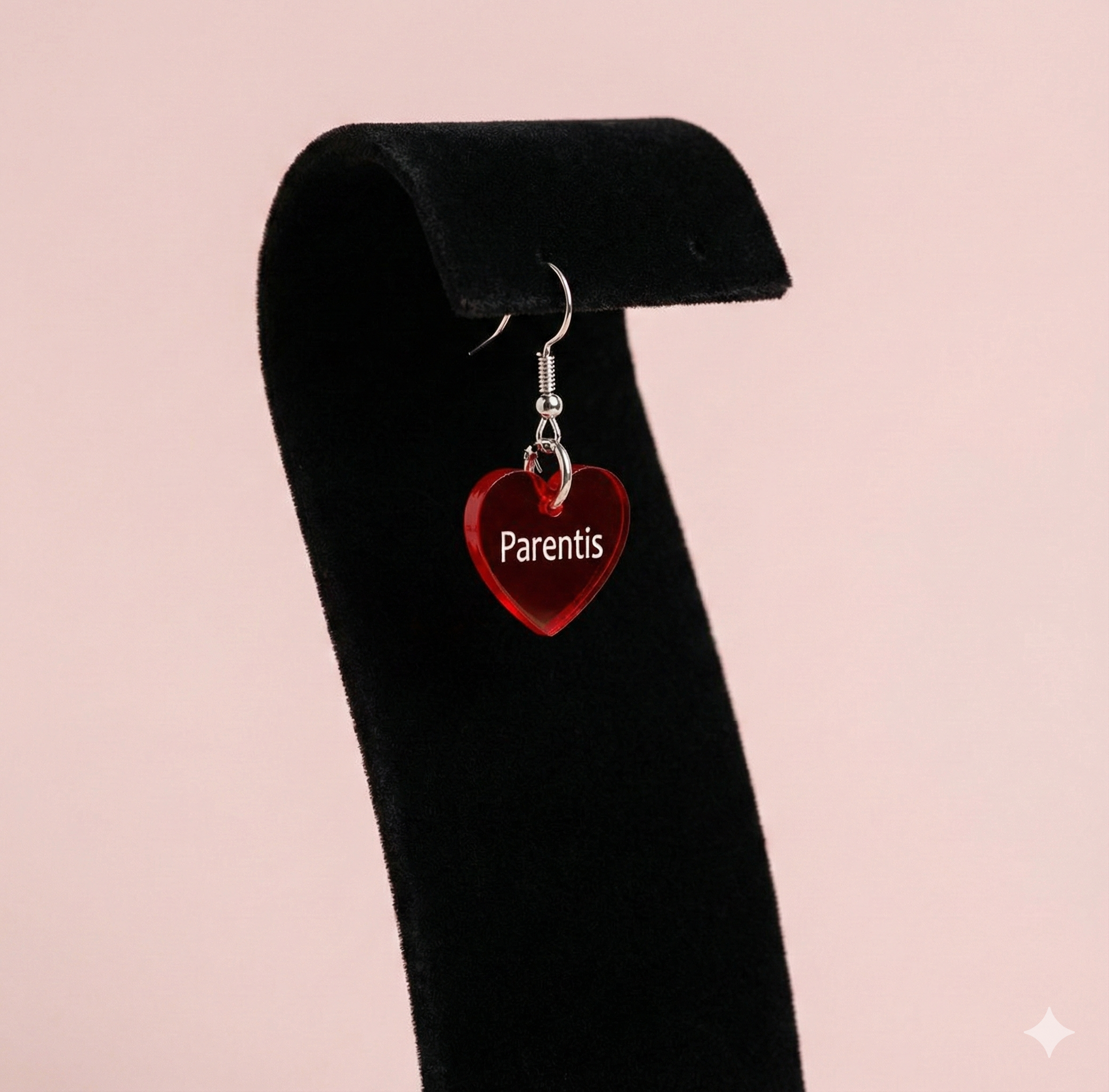 Boucle d'oreille feria transparent (+gravure)