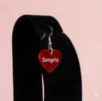 Boucle d'oreille feria transparent (+gravure)