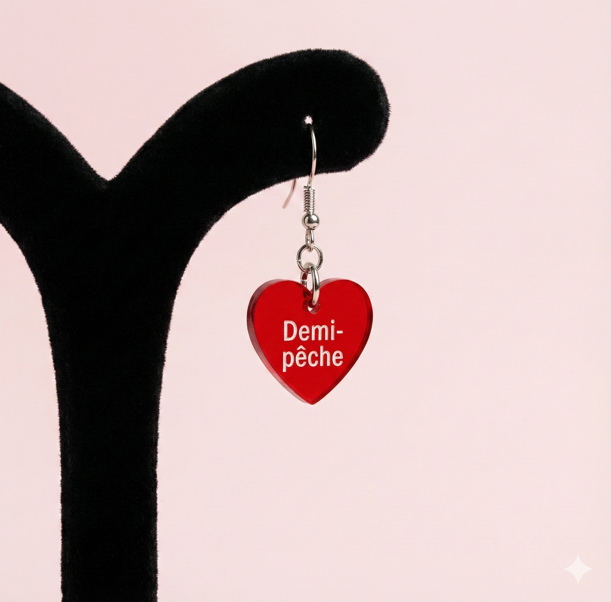 Boucle d'oreille feria transparent (+gravure)