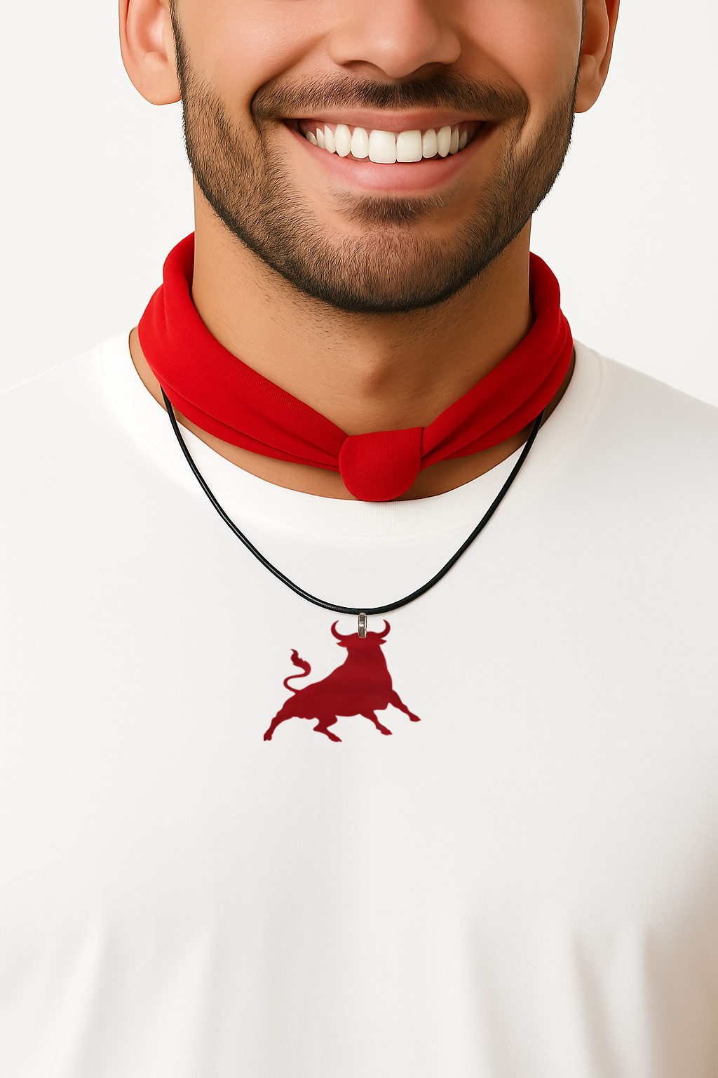 Collier taureau transparent